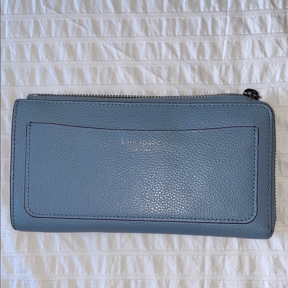 Kate Spade Blue Leather Wallet